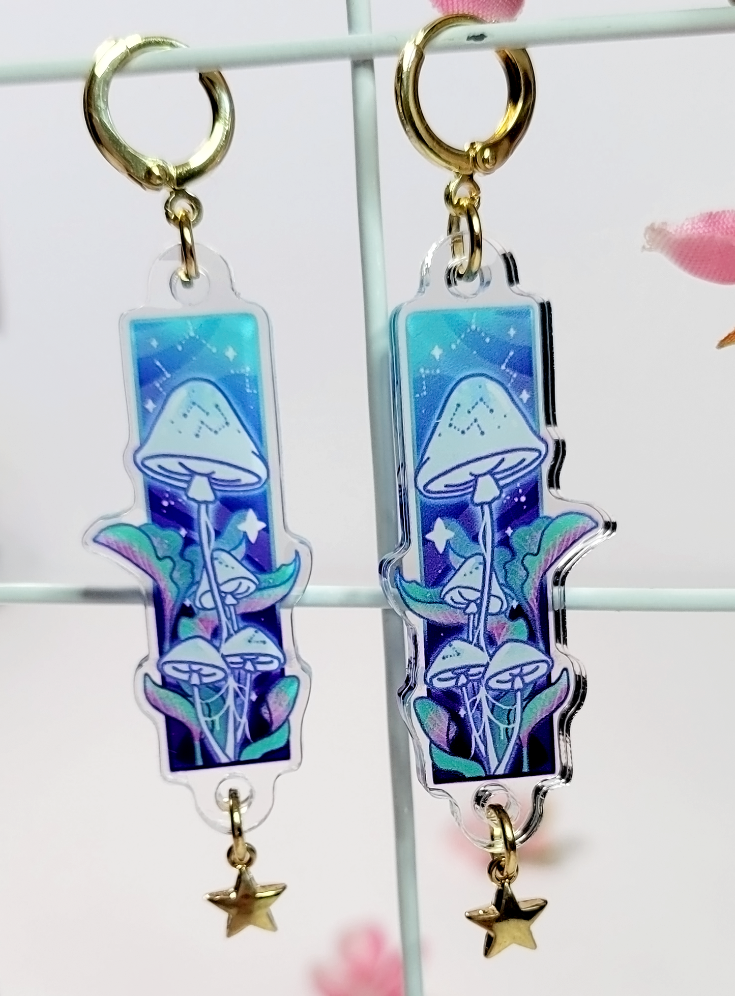 Starlight Mushroom Earrings